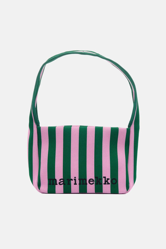 Marimekko Knitted Shoulderbag Merirosvo olkalaukku - vihreä / vaaleanpunainen