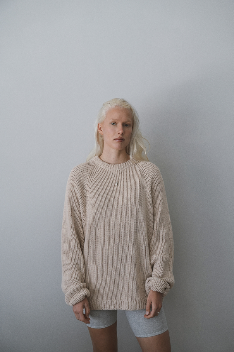 OUNCE garments Eva Cotton knit - sand