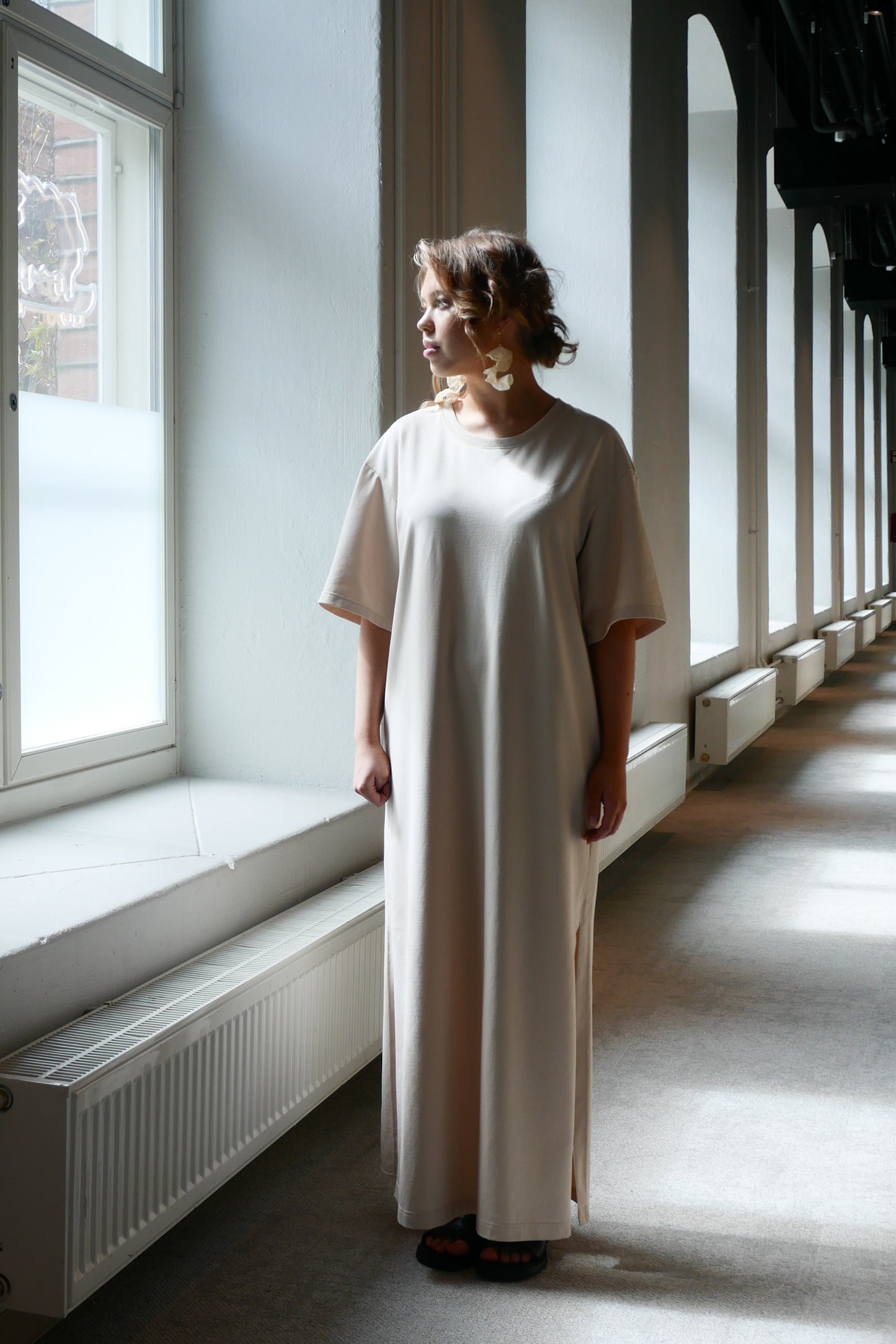 OUNCE garments Indie t-shirt dress - sand