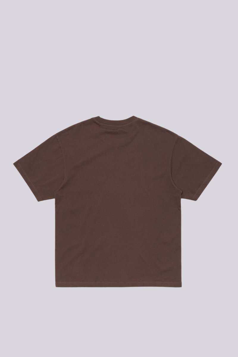 EDWIN Oversize Basic T-Shirt - coffee bean