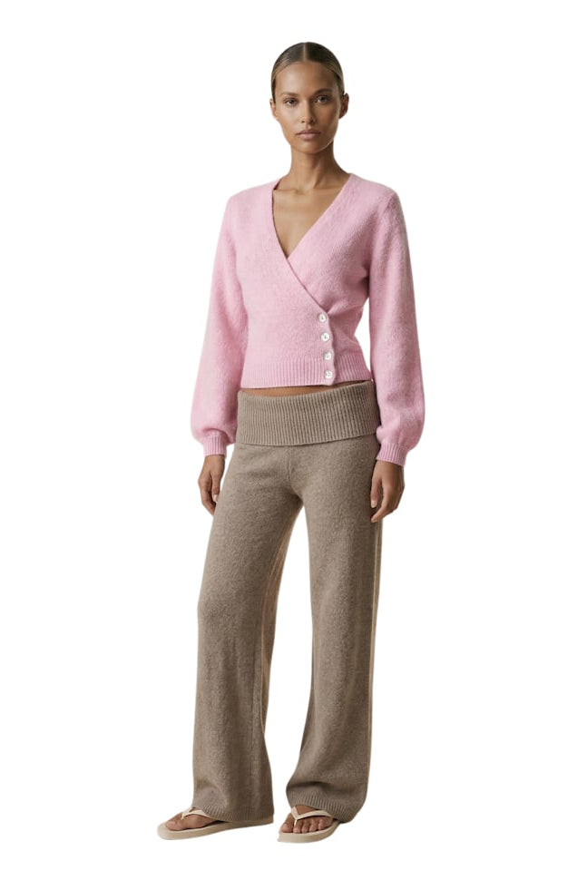 Americandreams Mariya wrap cardigan - soft berry