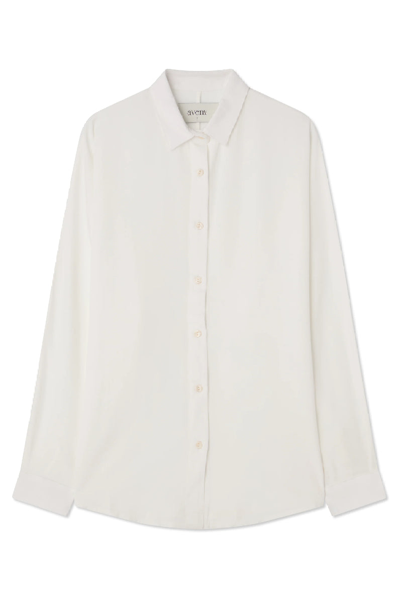 AVENY Amber shirt tencel - almost white