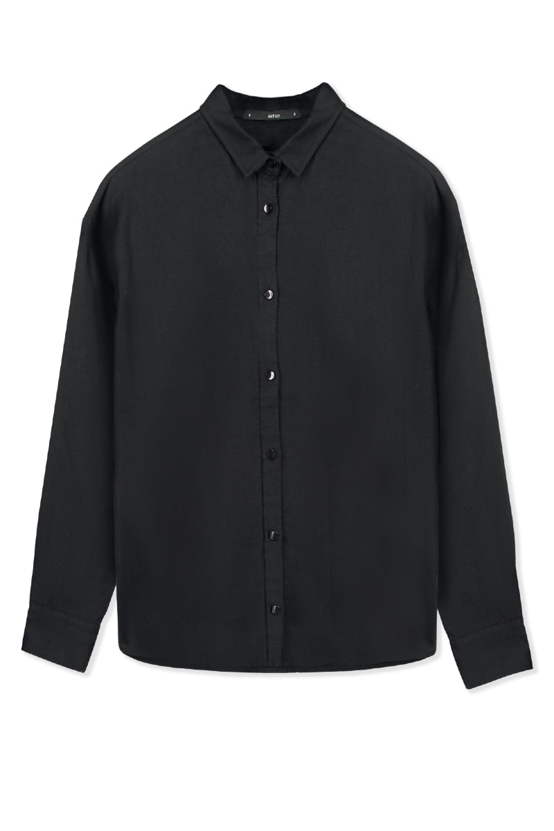 AVENY Myra linen shirt - black