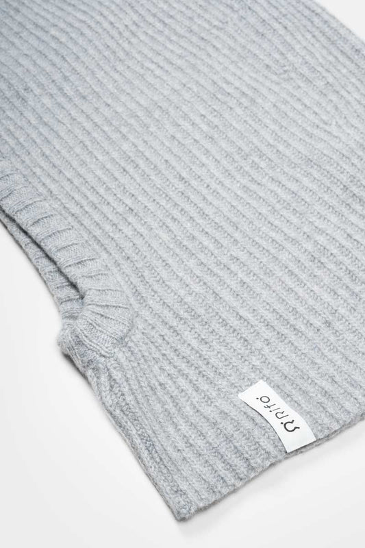 Rifo Marika Recycled Cashmere Balaclava - grey caloe