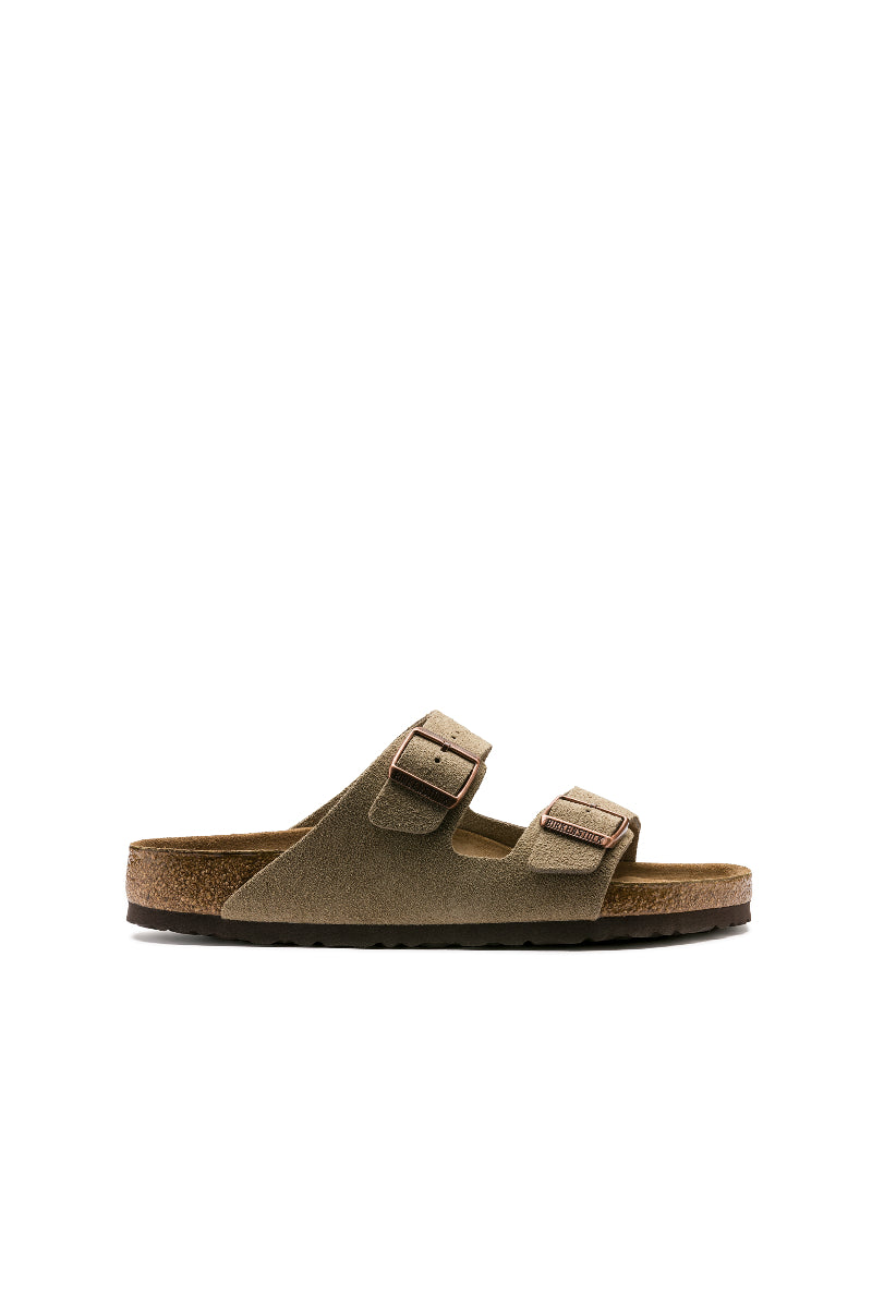 Birkenstock Arizona Soft Footbed Suede Narrow fit - Taupe