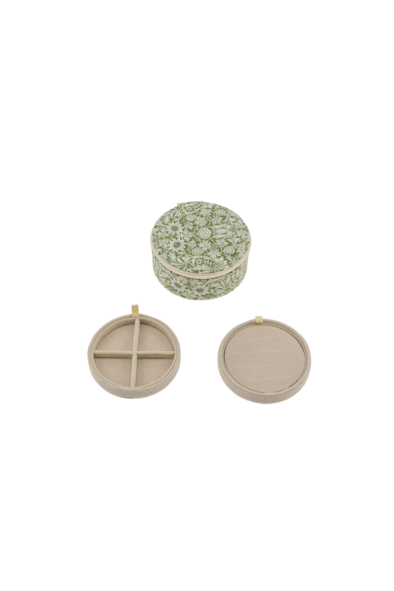 Bon Dep Jewelry Box Round mw Liberty - mortimer green