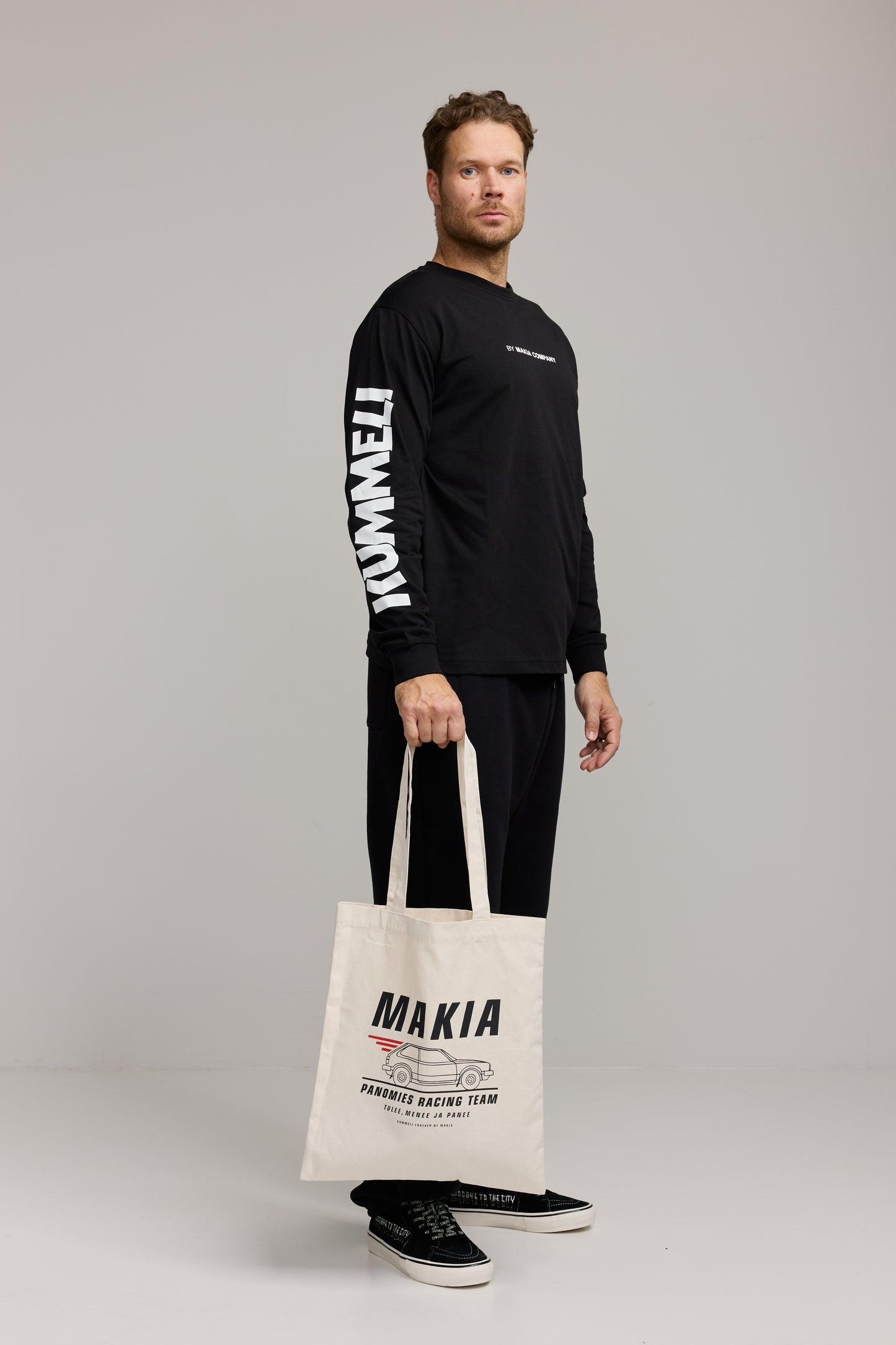 Makia x Kummeli Racing tote bag - ecru