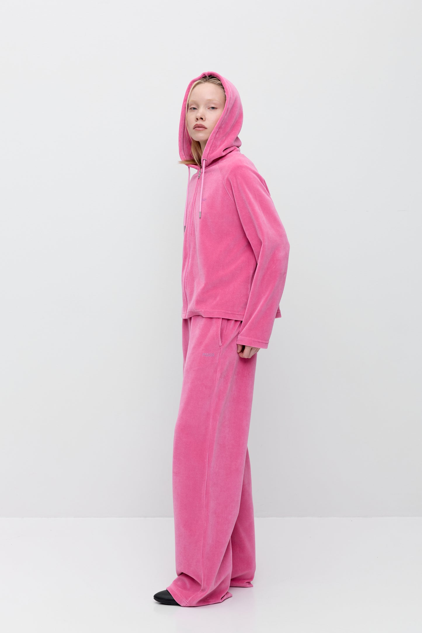 Makia x Nylon Beat Nylon Zip Hoodie - pink