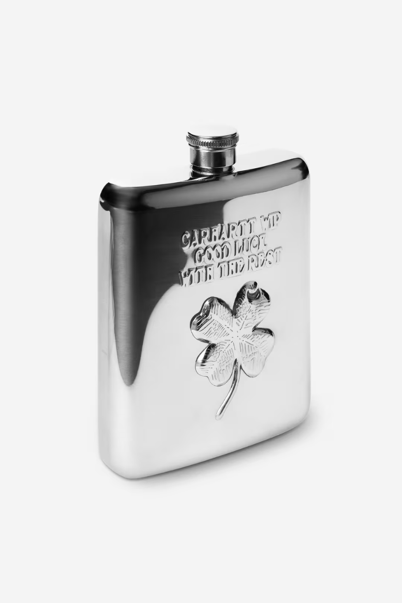 Carhartt Clover flask stailess steel - silver