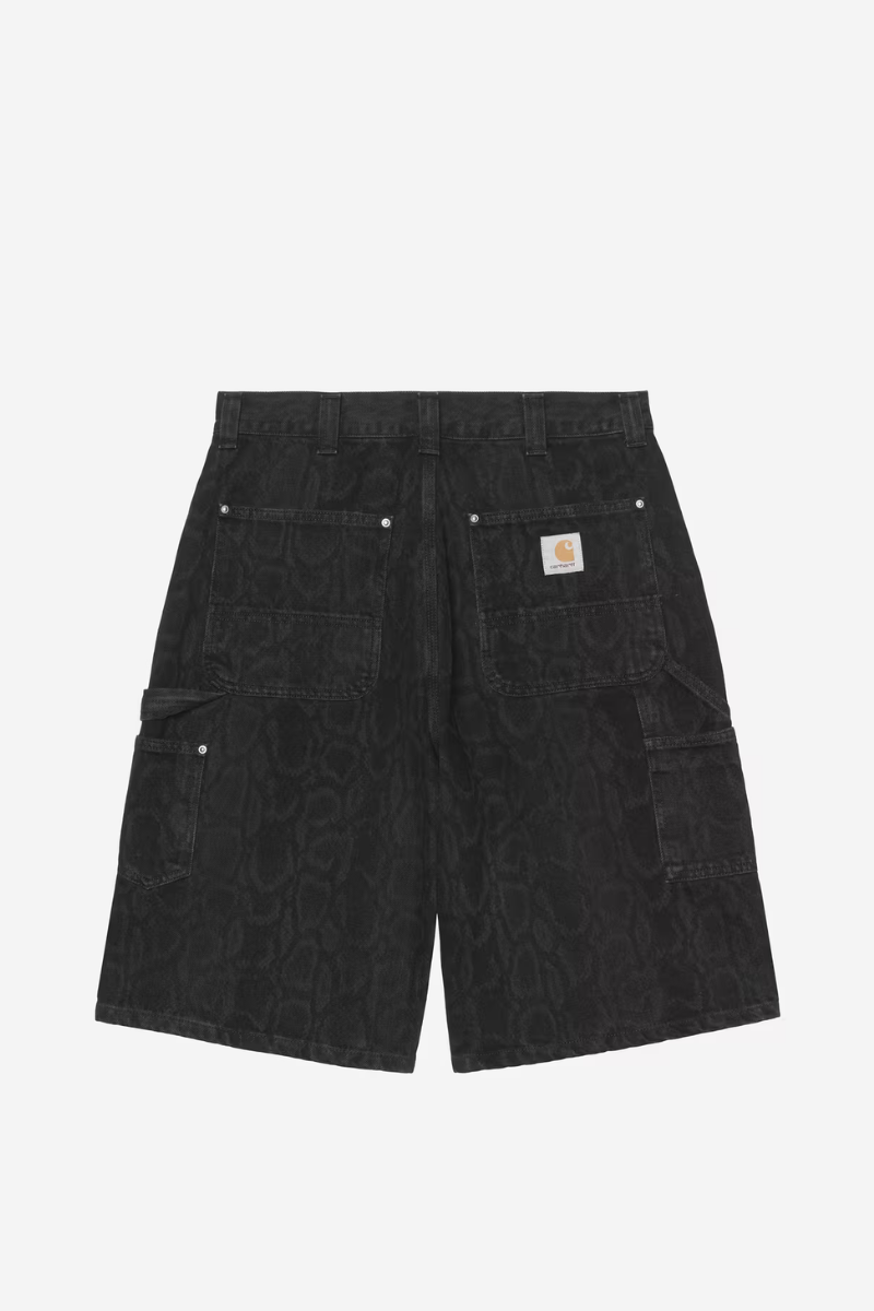 Carhartt WIP OG Double Knee Short Smith Denim - Snake camo black