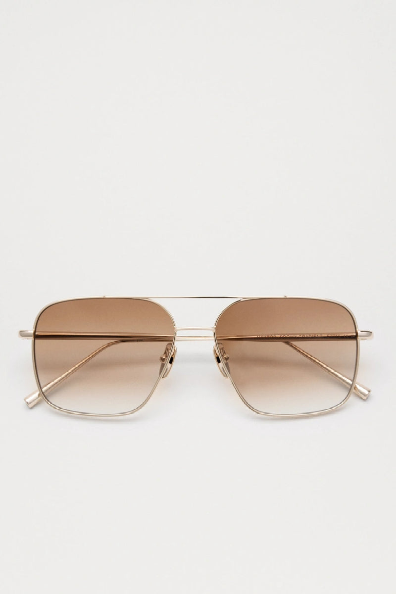 CHIMI Aviator aurinkolasit - soft gold / brown gradient