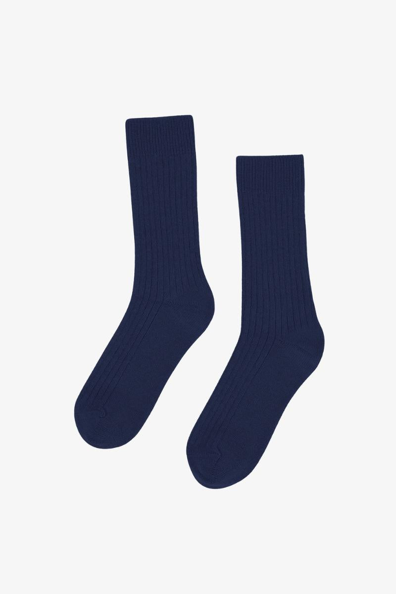 Coloful Standard Merino Wool Blend Sock - marine blue
