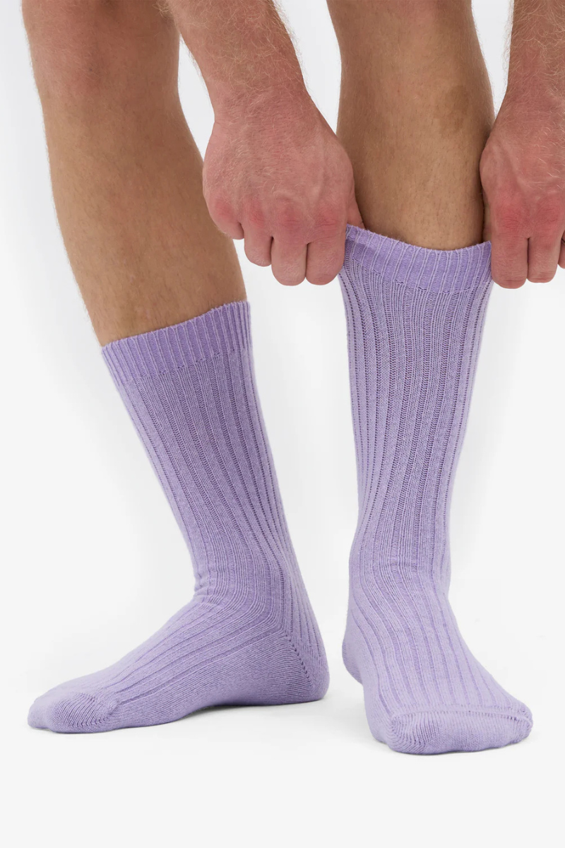 Colorful Standard Merino Wool Blend Sock - soft lavender