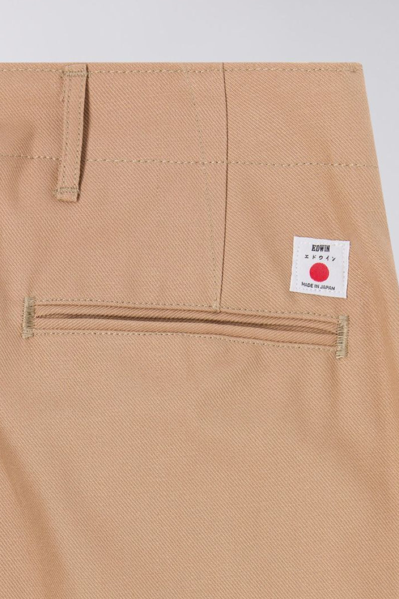 Edwin Wide Trousers - beige unwashed