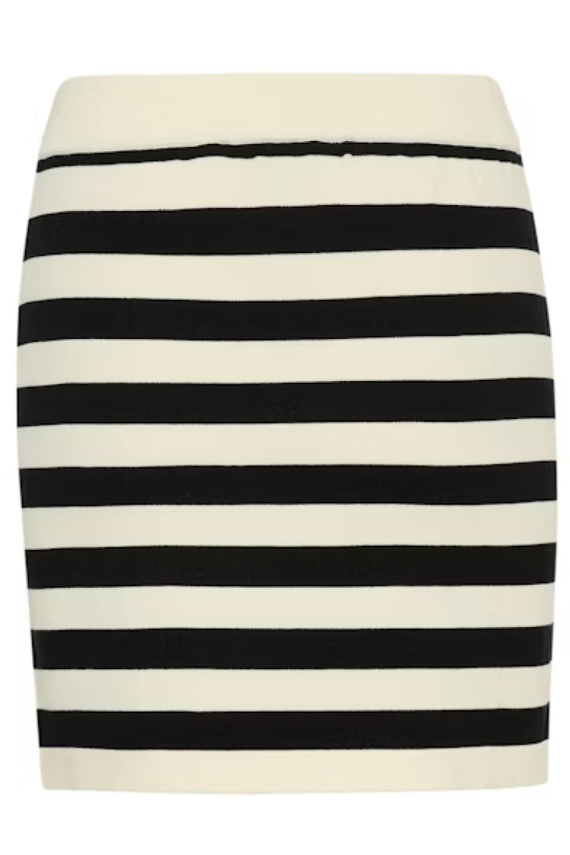 Gestuz GZalli skirt- black/ivory striped