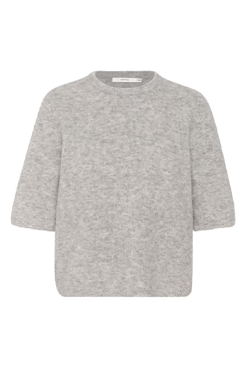 Gestuz AlphaGZ ss tee - light grey melange