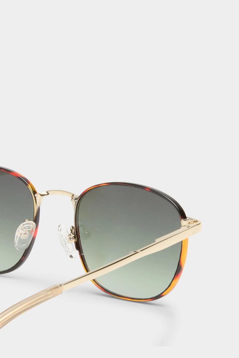 Le Specs Neptune Deux Sunglasses - Gold Tortoise