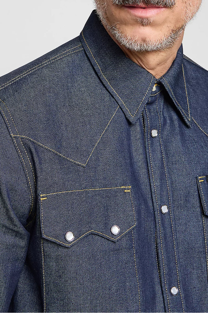 Lee 101 50's Western shirt - dry blue