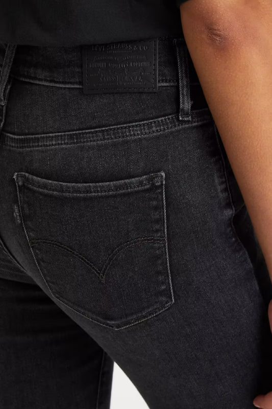 Levi's 720 High-Rise Super Skinny - Black Mustang