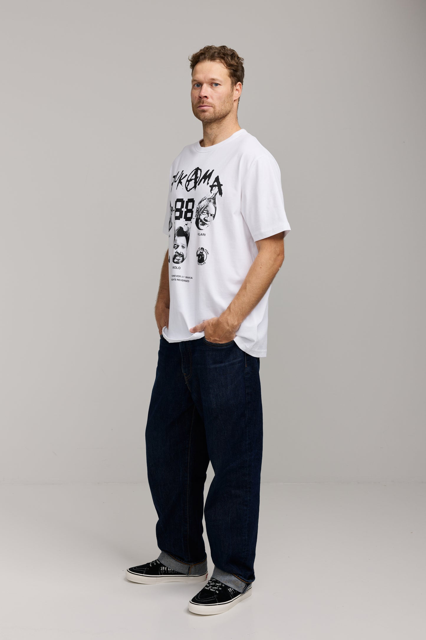 Makia x Kummeli Pukama 88 t-shirt - white