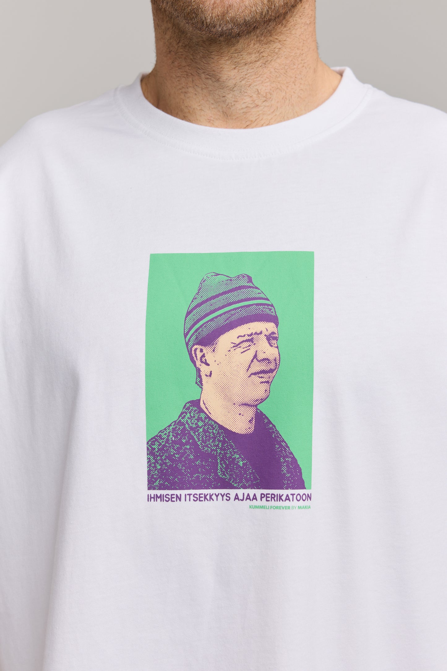 Makia x Kummeli Ympäristöruutu t-shirt - white