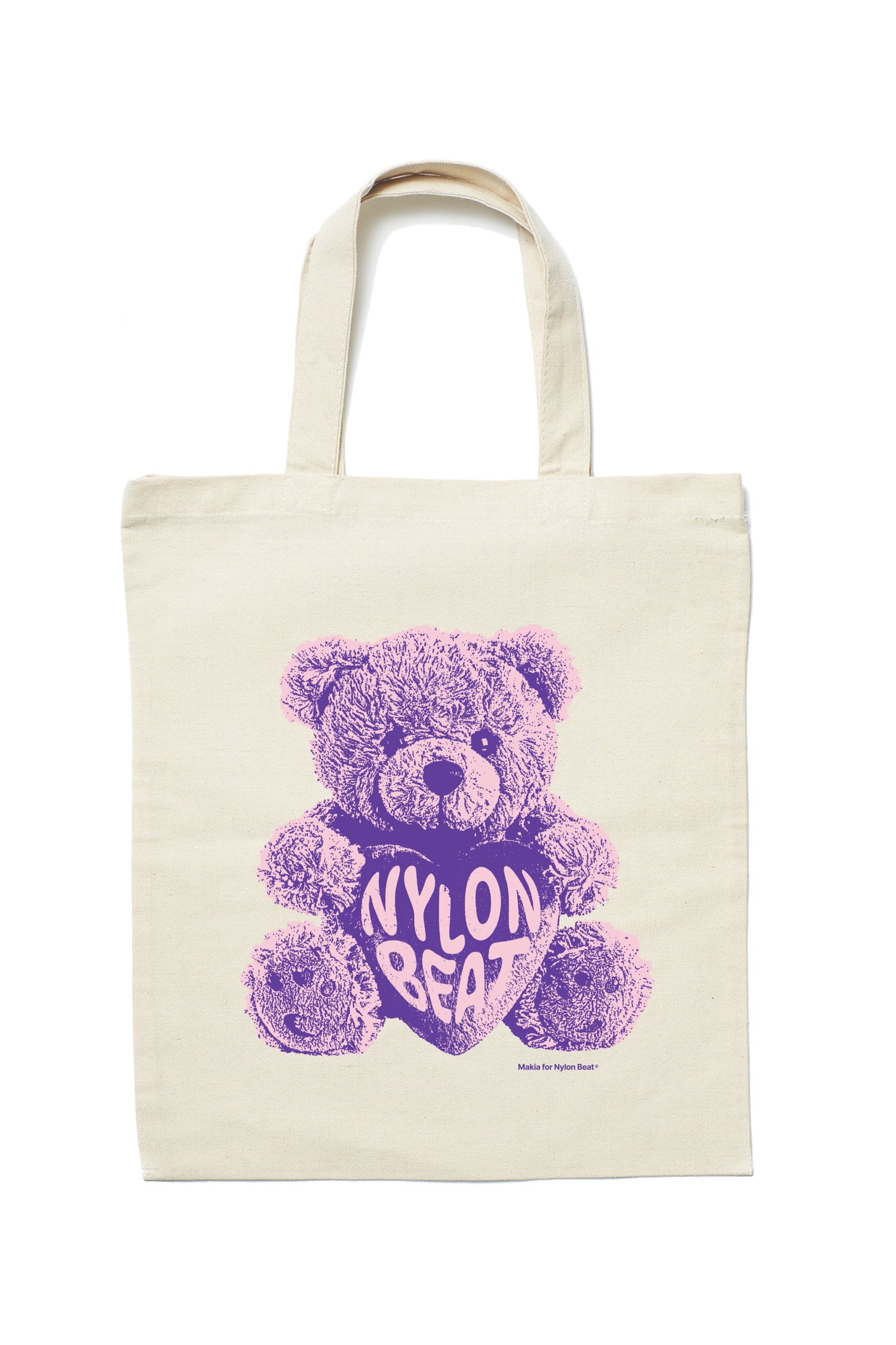 Makia x Nylon Beat Teddy Tote Bag - ecru