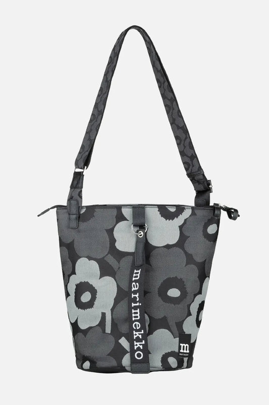 Marimekko All Day Bucket Unikko laukku - musta / harmaa