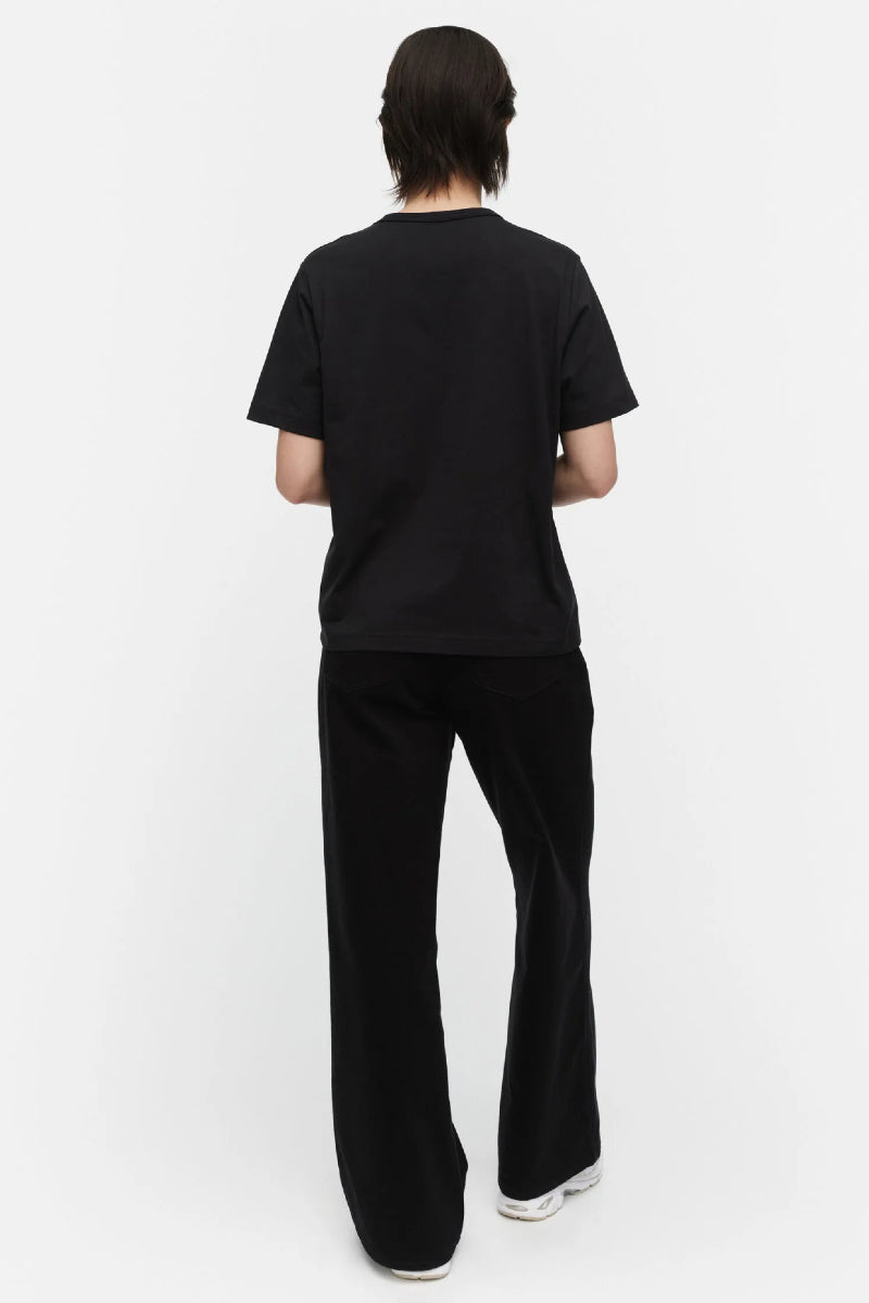 Marimekko Erna Unikko Placement - musta / harmaa