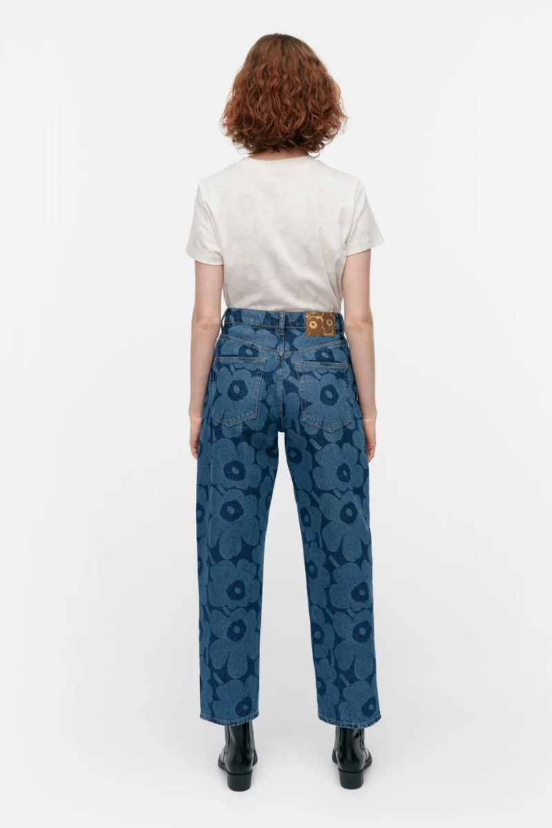 Marimekko Maridenim Barrel Unikko Farkut INCH marimekko-maridenim-wide-unikko-farkut-vaaleanpunainen-inch