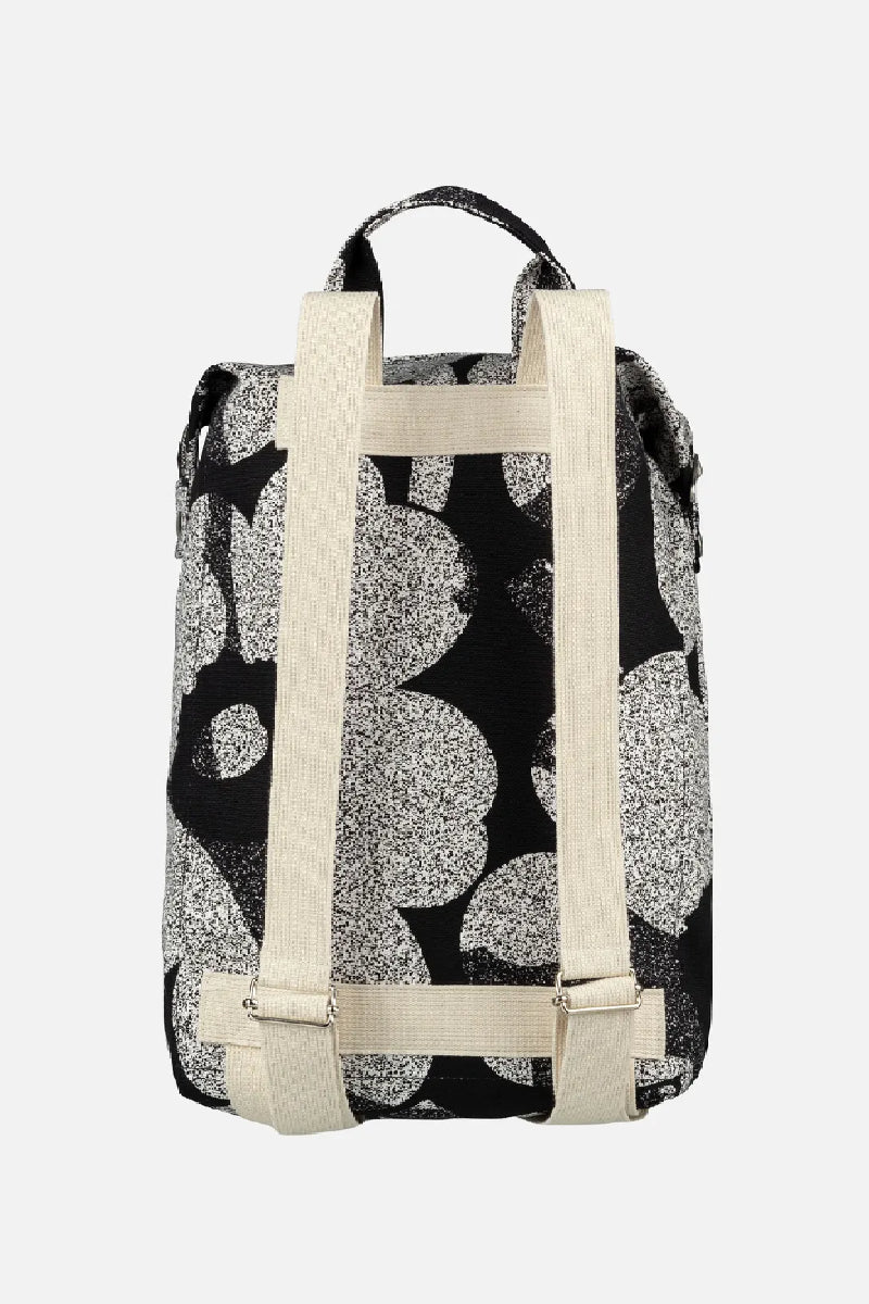 Marimekko Mono Backpack Unikko - musta / valkoinen