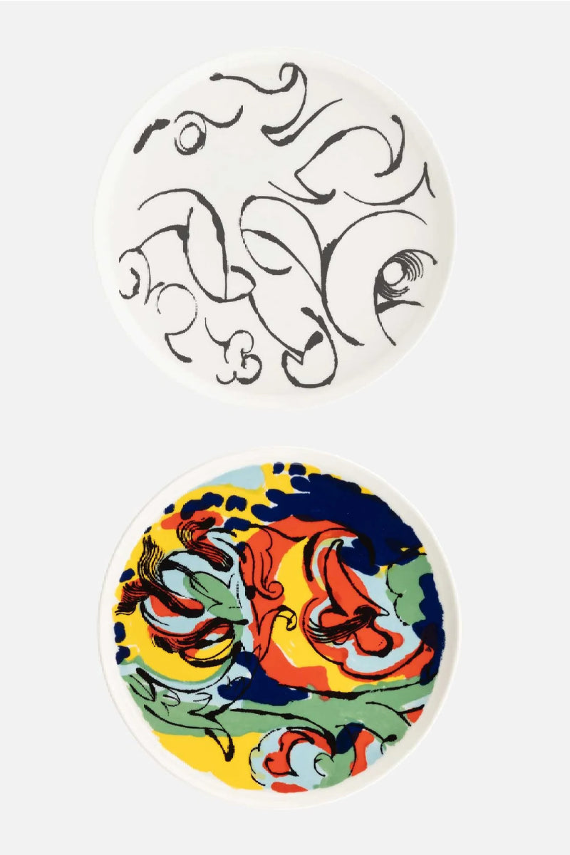 Marimekko Oiva Vildstjälk & Kraftmo lautanen 25cm - 2kpl