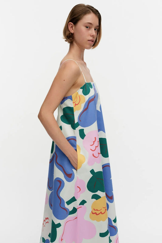 Marimekko Huvittaa Kukasta Kukkaan Mekko - värikäs