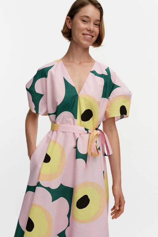 Marimekko Kaffet Unikko mekko - värikäs