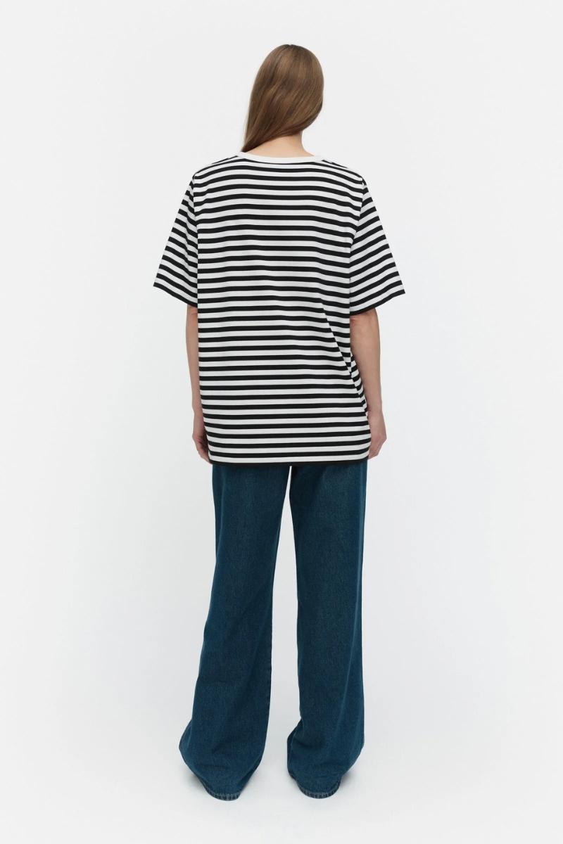 Raidallinen unisex t-paita