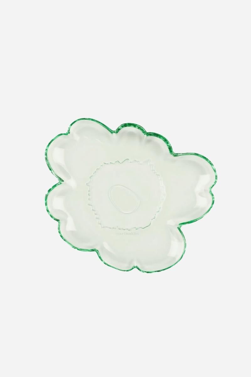 marimekko unikko lasilautanen 20 cm vihreä