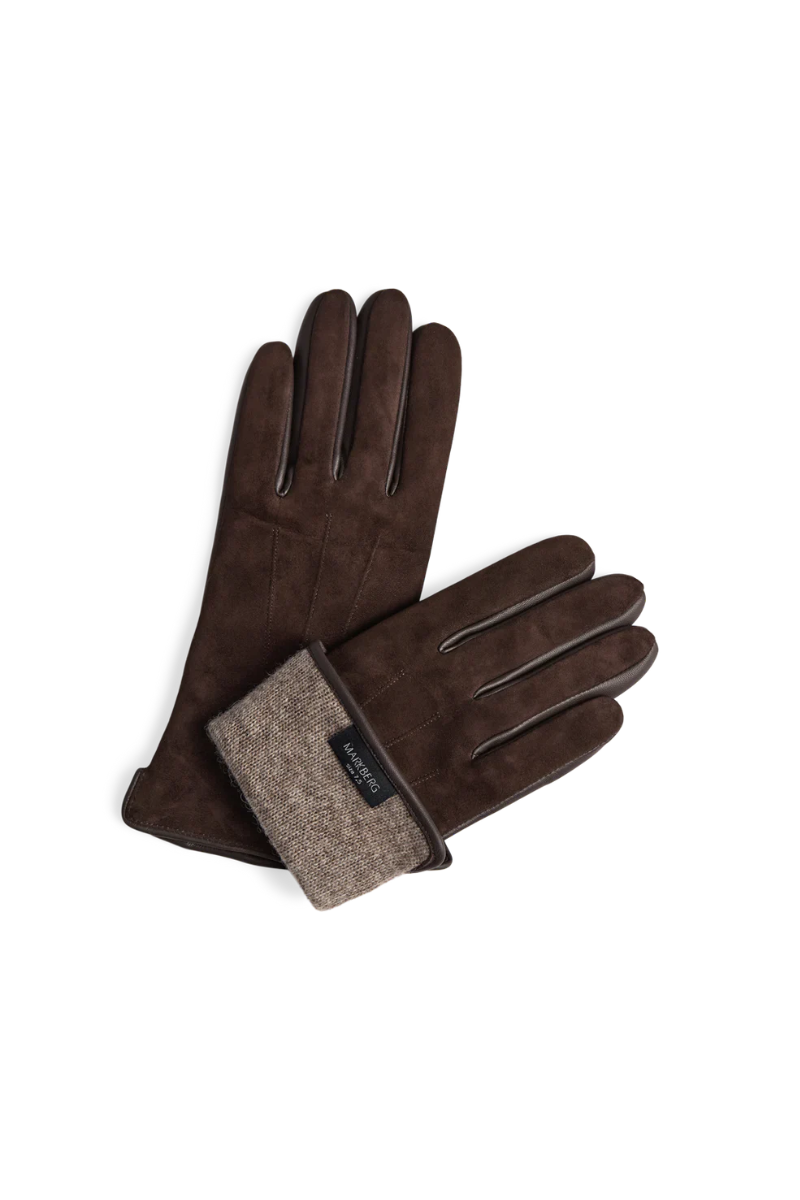 Markberg CariannaMBG Glove suede - dark brown