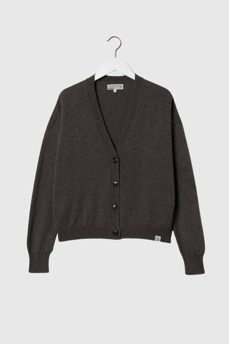 Merz b. Schwanen Women's Cropped Cardigan - grain