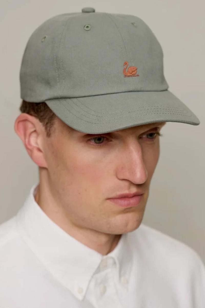 Merz b. Schwanen Swan logo cap - light army / khaki
