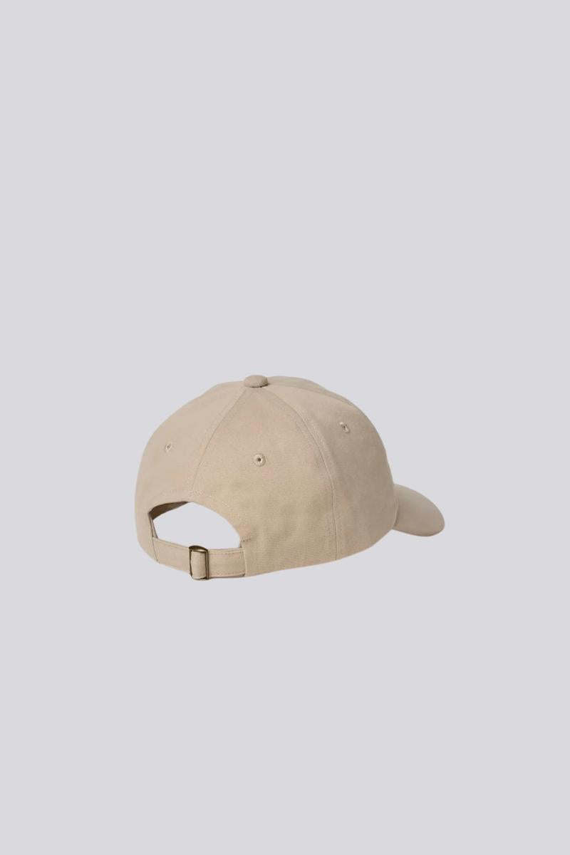 Merz b. Schwanen Swan logo cap - light khaki / deep blue