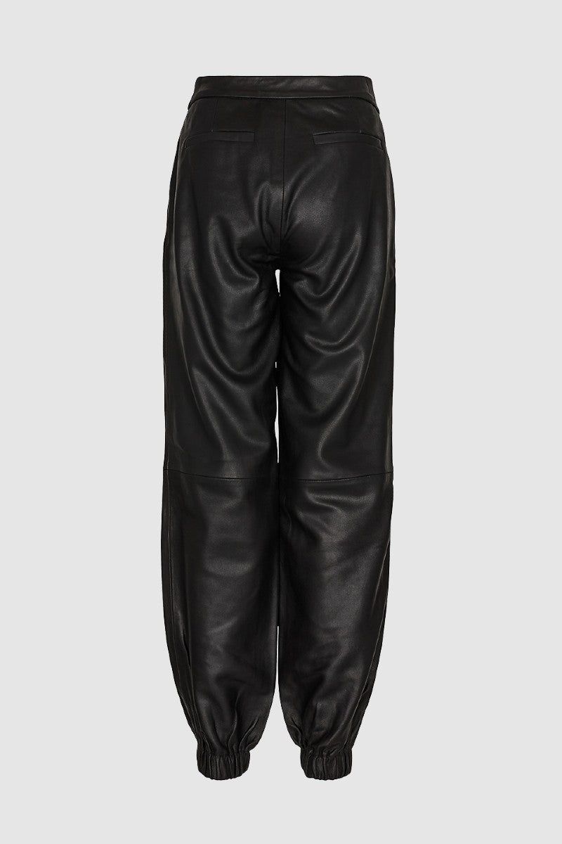 Minimum Louisas Leather pants - blac