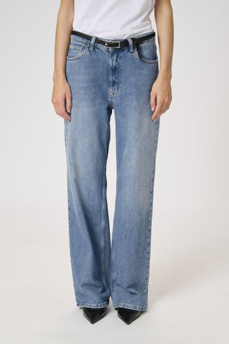 My Essential Wardrobe 35 The Louis 139 High Wide - medium blue retro wash