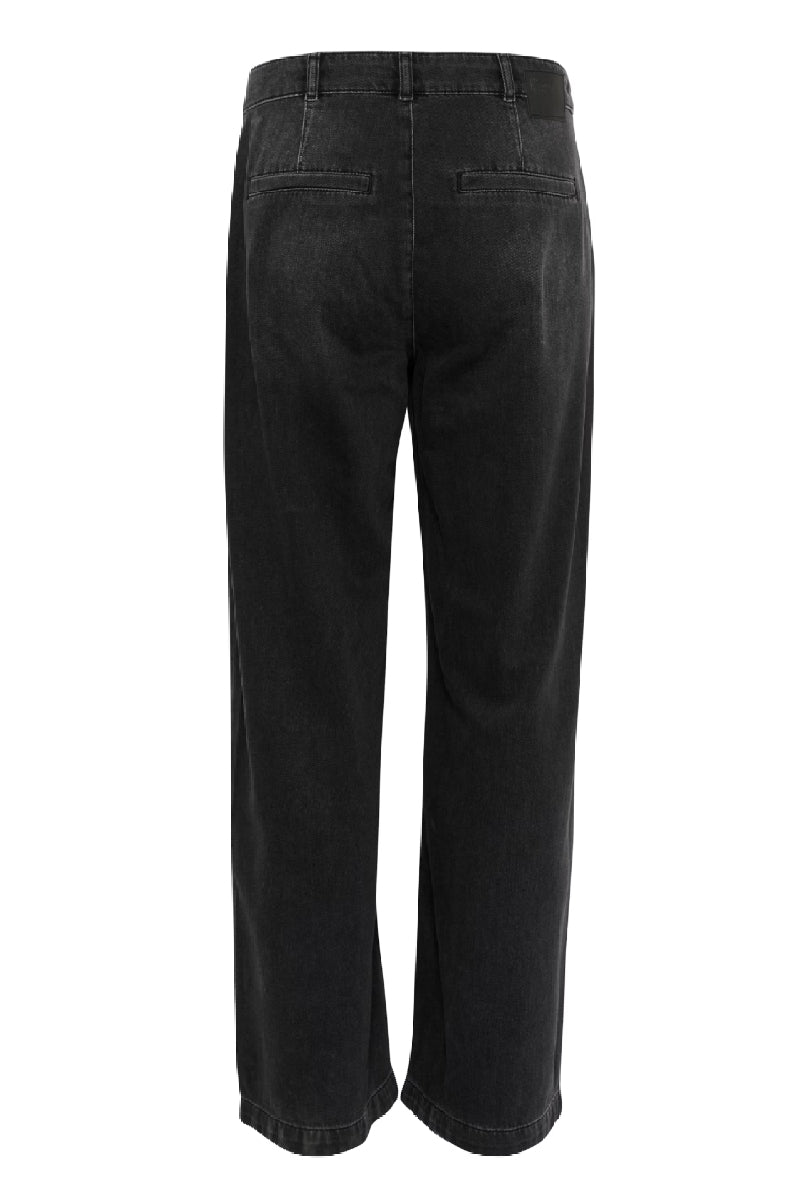My Essential Wardrobe MaloMW 143 Wide Y Pant - Dark grey wash