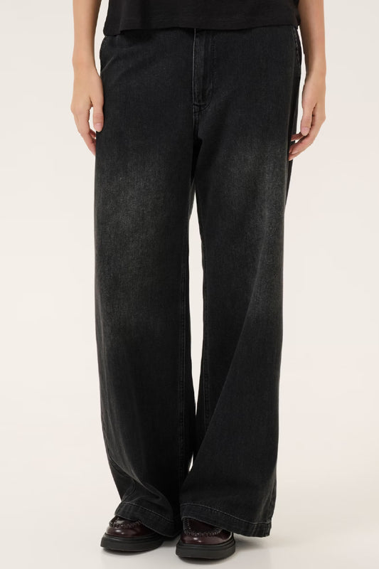 My Essential Wardrobe MaloMW 143 Wide Y Pant - Dark grey wash