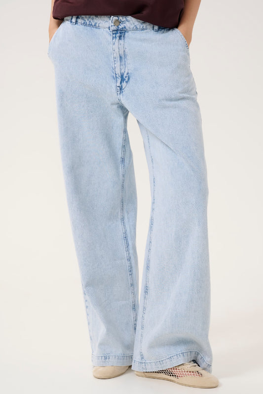 My Essential Wardrobe MaloMW 143 Wide Y Pant - Light blue Wash