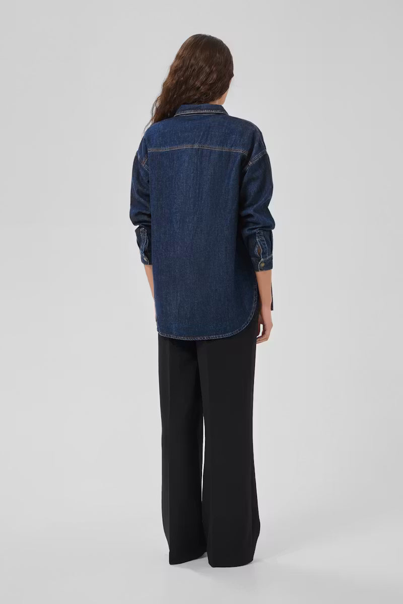 My Essential Wardrobe Denim Shirt MWHilma 171 - dark blue wash