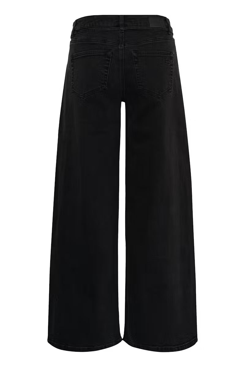 My Essential Wardrobe MWKaro 144 Wide Jeans - dark grey wash