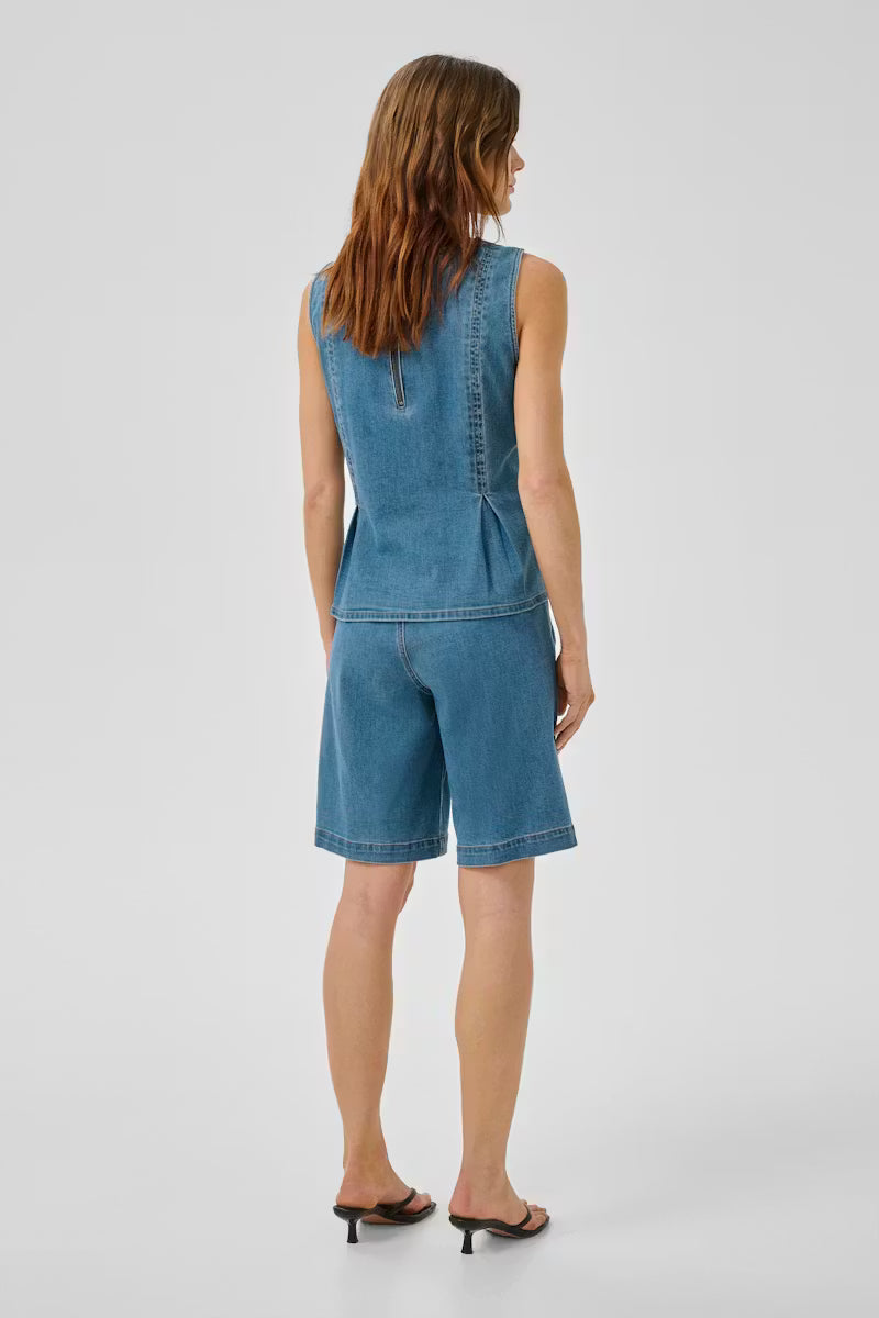 My Essential Wardrobe MWLara 115 top - medium blue wash