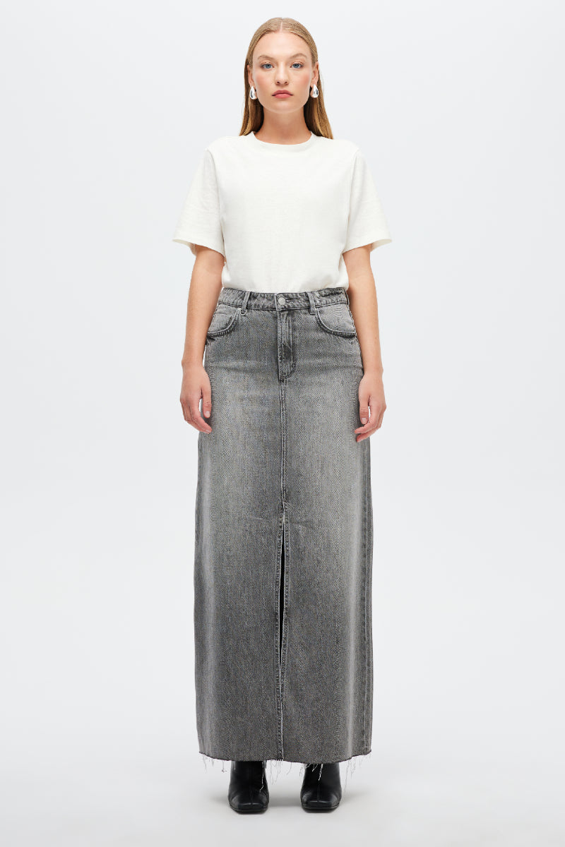 NEUW Darcy Maxi Skirt - Ghost Ranch Washed