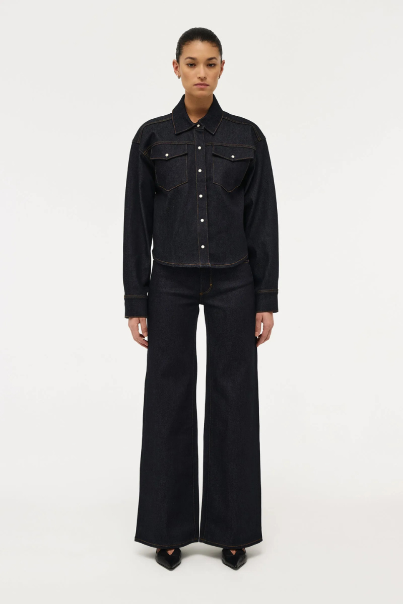 NEUW Resonate Shacket - raw indigo