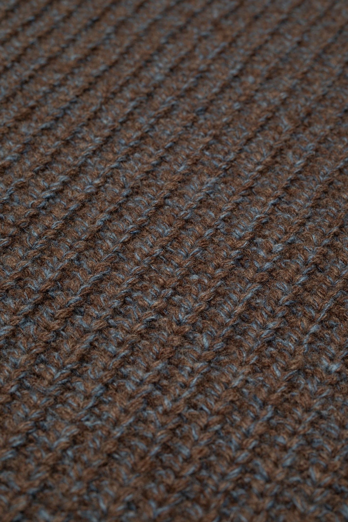 Nudie Jeans August Chunky Crew Neck Knit - brown